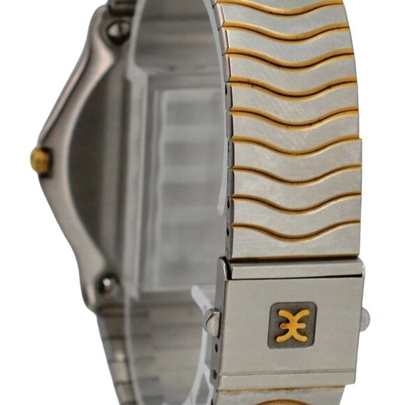 Men's 34mm Ebel Classic Wave Two Tone Beige Dial Swiss Quartz Watch Ref: 181903! - Picture 6 of 10